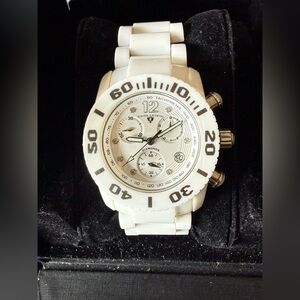 Swiss Legend Commander Diamonds women’s Chronograph w/ Ceramic construction